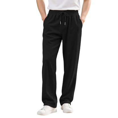 Men’s Casual Straight-Leg Drawstring Pants