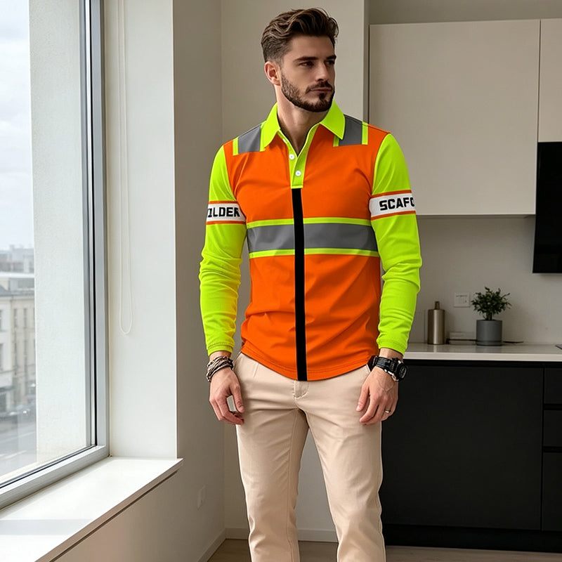 Men's High Visibility Long Sleeve Top