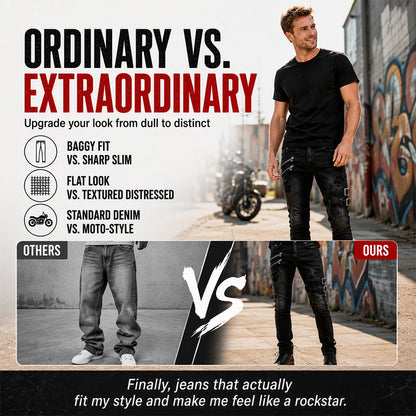 Men's Slim Fit Ripped Jeans