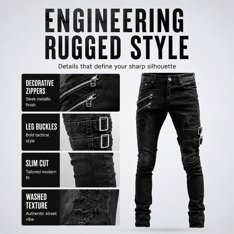 Men's Slim Fit Ripped Jeans