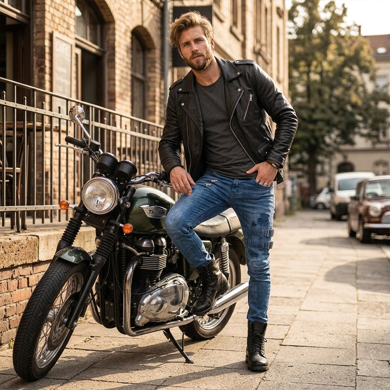 Men's Slim Fit Ripped Jeans