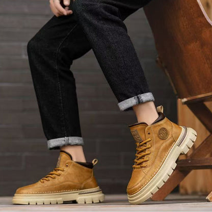 Men's Retro Waterproof Ankle Boots
