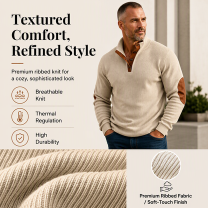 Men's Corduroy Stand Collar Sweatshirt