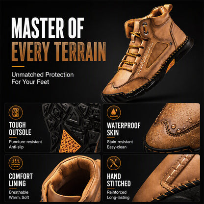 Men's Vintage Durable PU Leather Boots