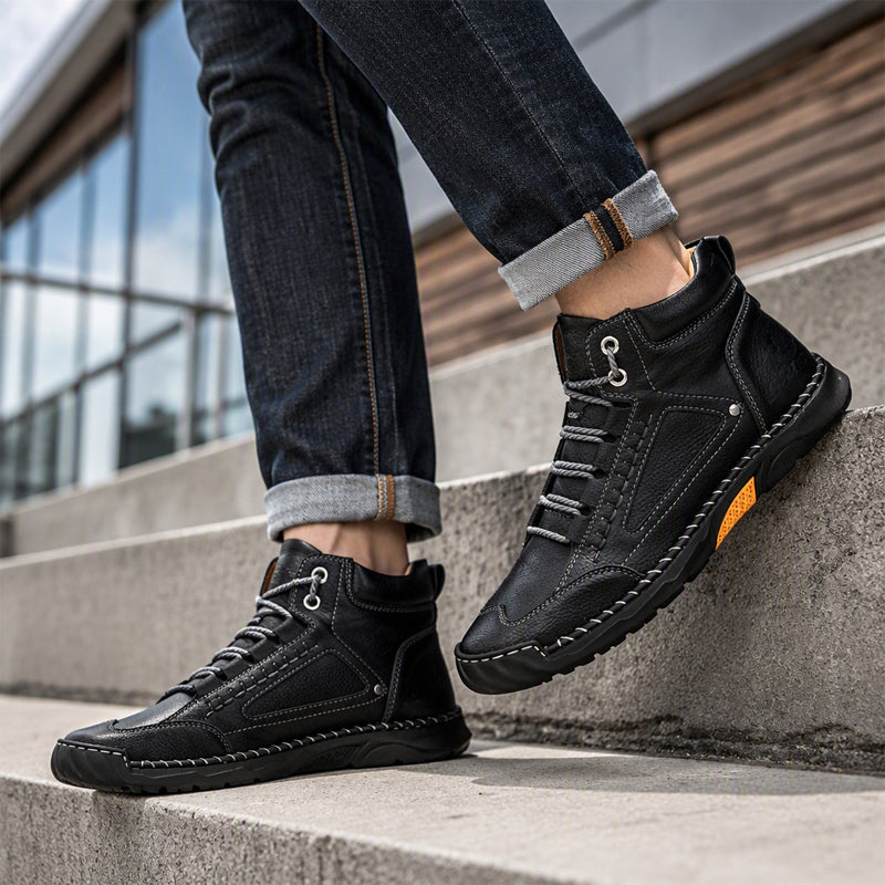 Men's Vintage Durable PU Leather Boots