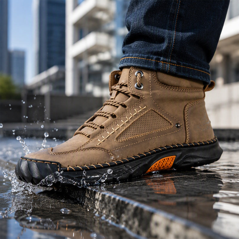 Men's Vintage Durable PU Leather Boots