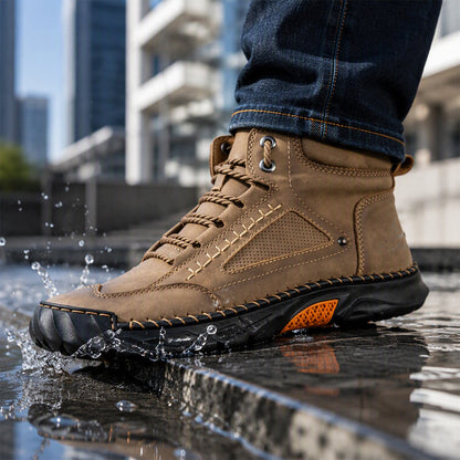 Men's Vintage Durable PU Leather Boots