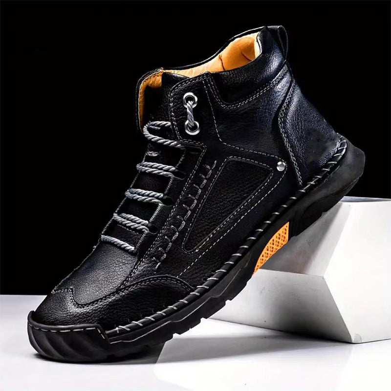 Men's Vintage Durable PU Leather Boots