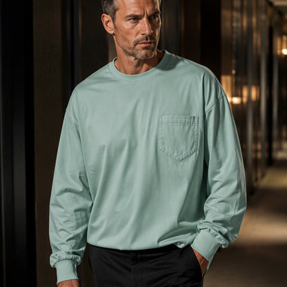 Men's Loose-Fit Long Sleeve T-Shirt