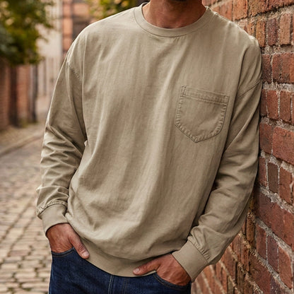 Men's Loose-Fit Long Sleeve T-Shirt