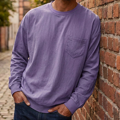 Men's Loose-Fit Long Sleeve T-Shirt
