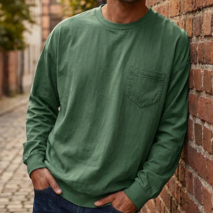 Men's Loose-Fit Long Sleeve T-Shirt