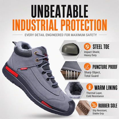 Men's Anti-Smash Steel Toe Safety Shoes