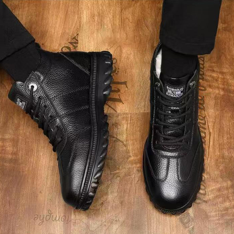 Men’s Warm Plush-Lined Shoes