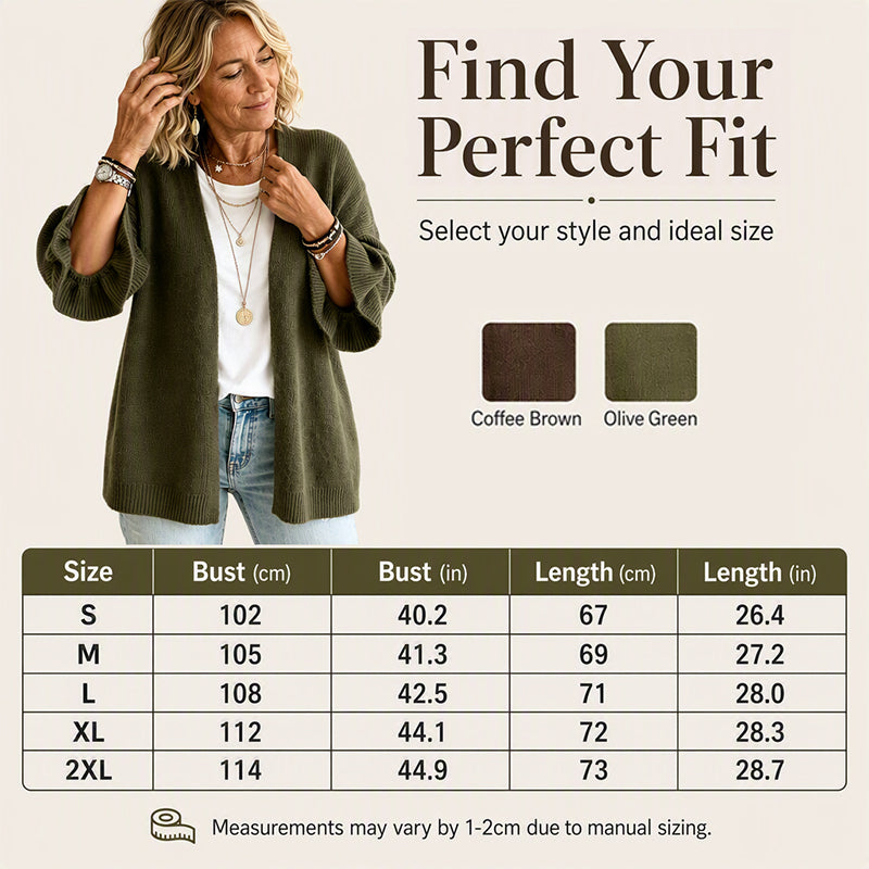 Women's Ruffle Sleeve Knit Cardigan