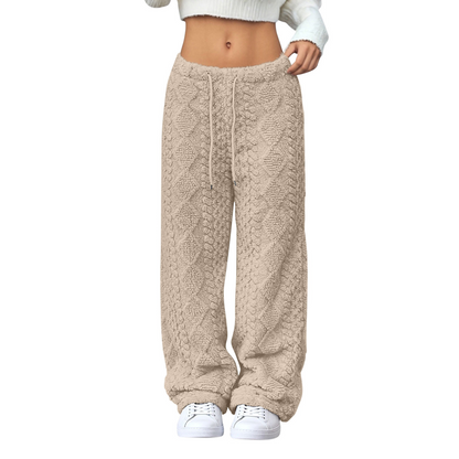 Thickened Warm Straight-Leg Pants