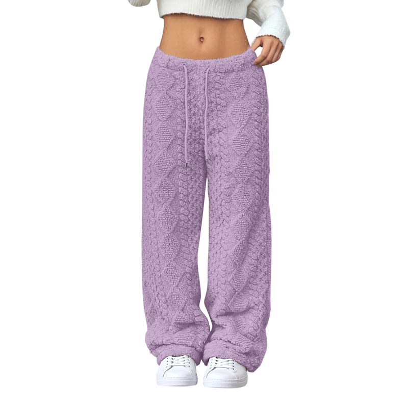 Thickened Warm Straight-Leg Pants