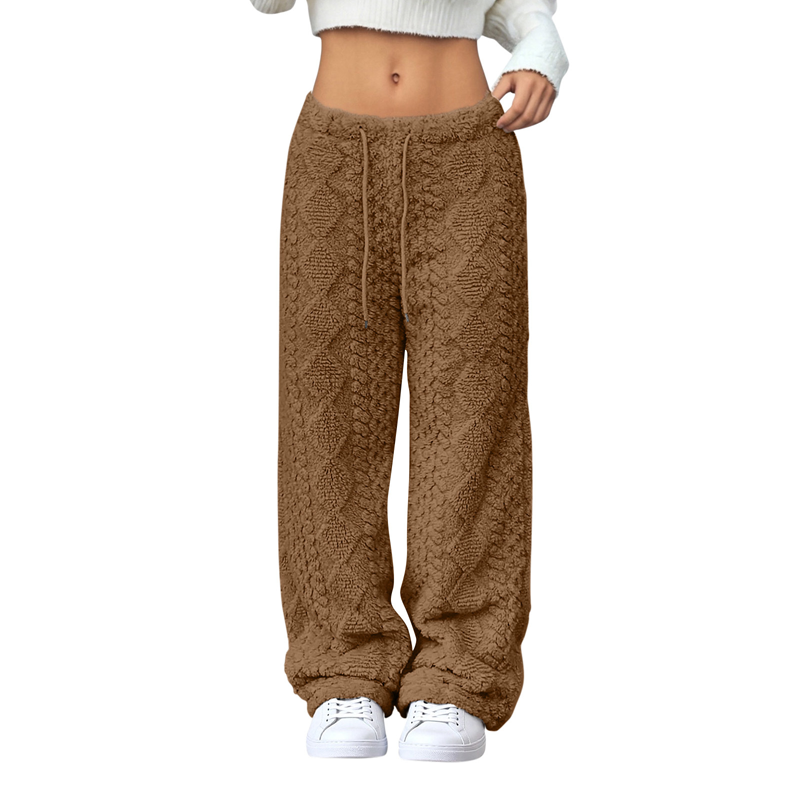 Thickened Warm Straight-Leg Pants