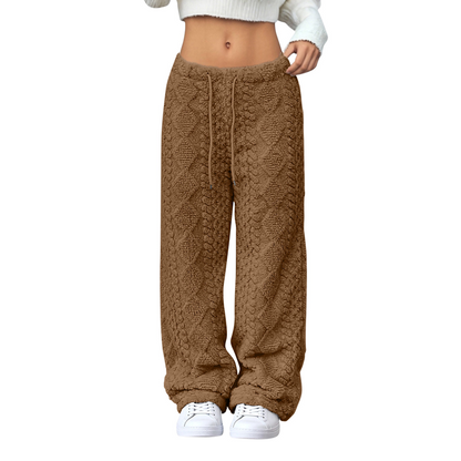 Thickened Warm Straight-Leg Pants