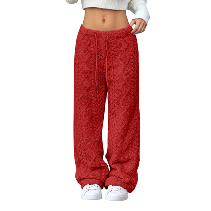 Thickened Warm Straight-Leg Pants