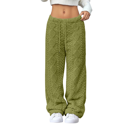 Thickened Warm Straight-Leg Pants