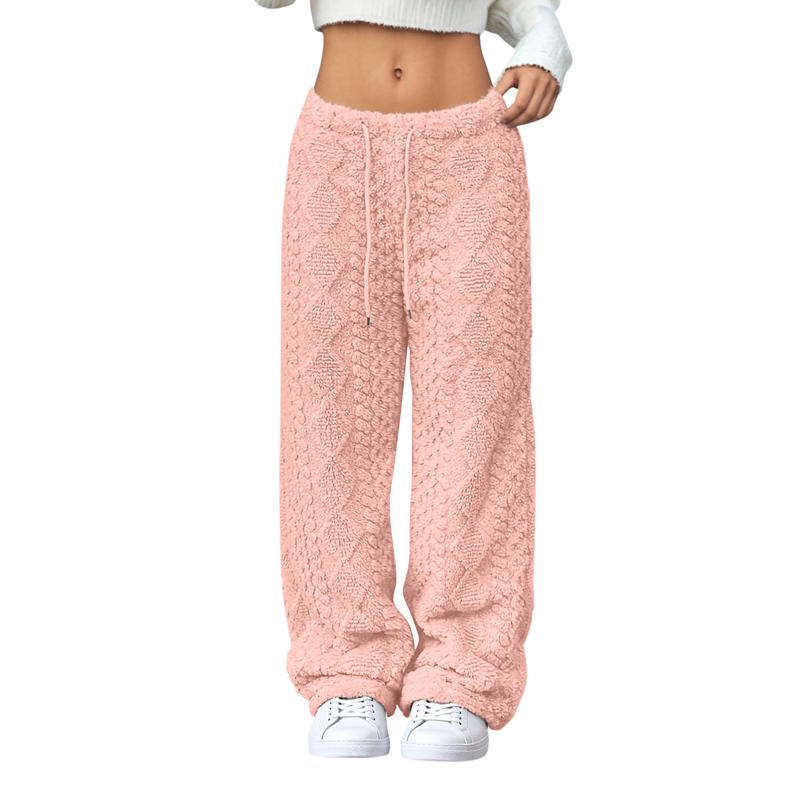 Thickened Warm Straight-Leg Pants
