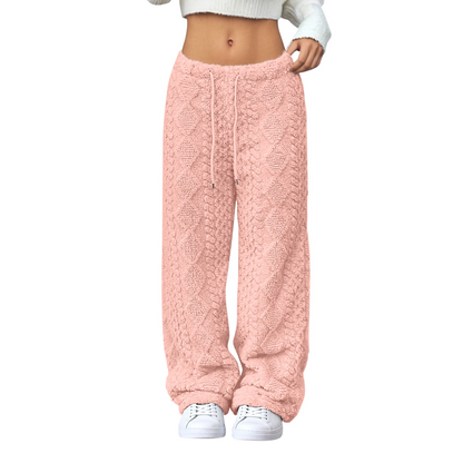 Thickened Warm Straight-Leg Pants