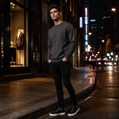 Men's Casual Classic Crewneck Sweatshirt