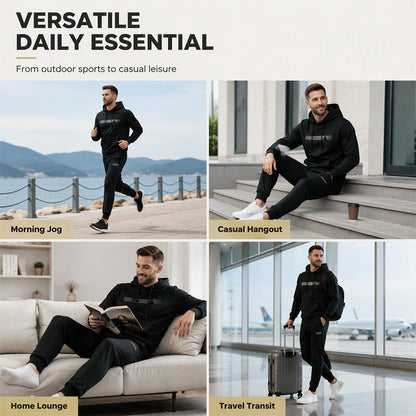 Men's Hooded Sweatshirt & Sweatpants 2-Piece Set