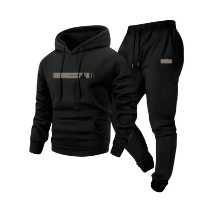 Men's Hooded Sweatshirt & Sweatpants 2-Piece Set