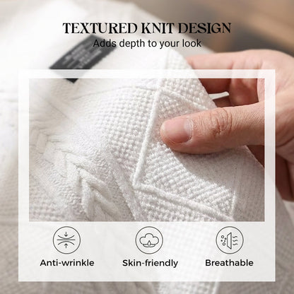 Men's Textured Crew Neck Sweatshirt
