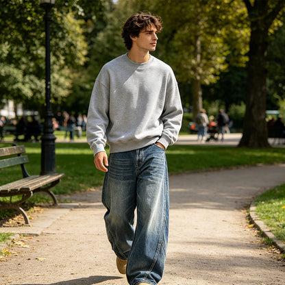 American Washed Curved Leg Jeans