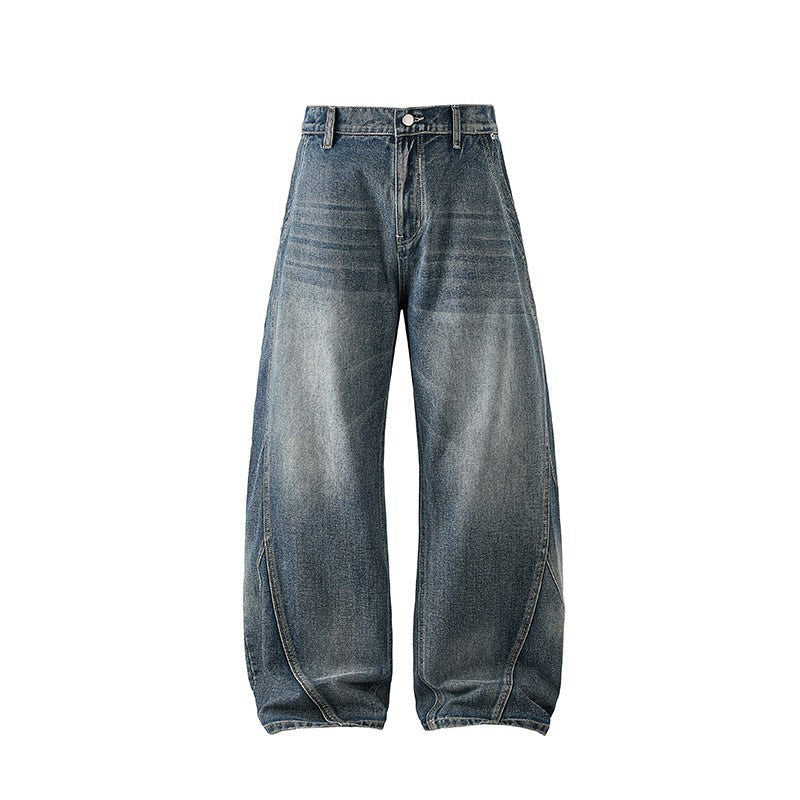 American Washed Curved Leg Jeans