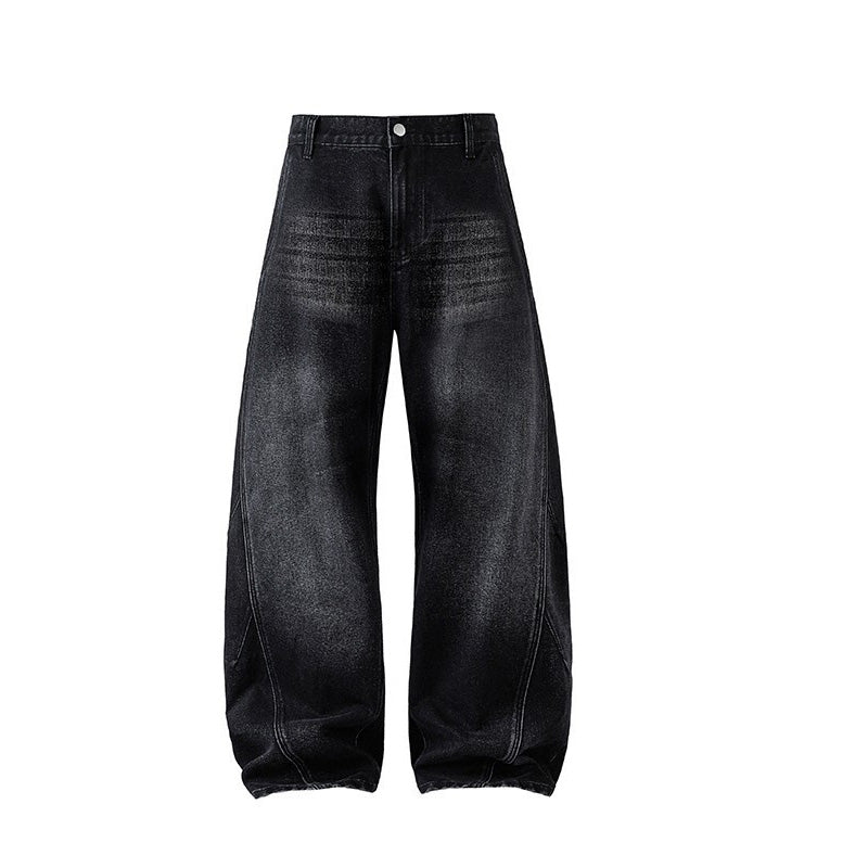 American Washed Curved Leg Jeans