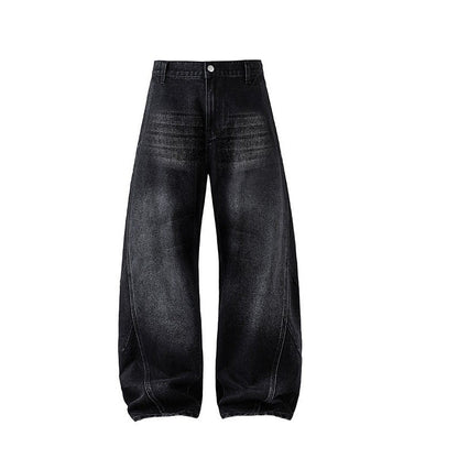 American Washed Curved Leg Jeans