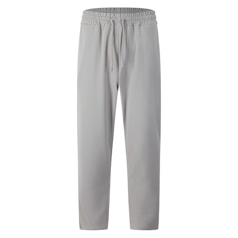 Men's Waffle Knit Drawstring Casual Pants