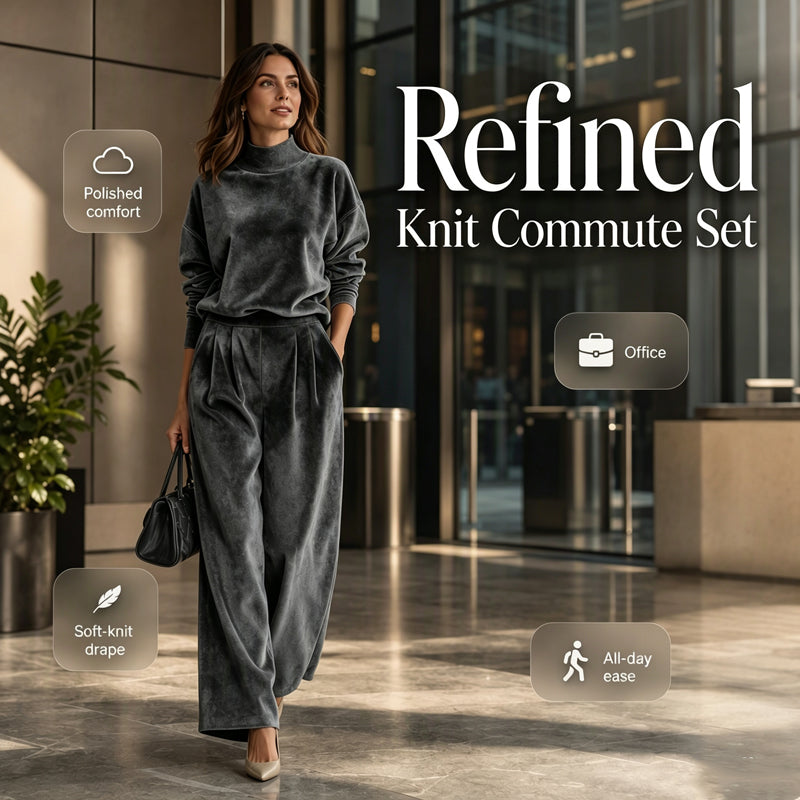 Refined Knit Commute Set