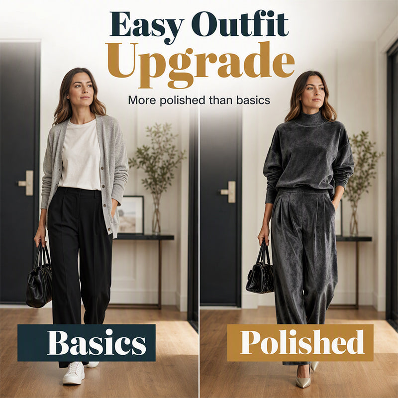 Refined Knit Commute Set