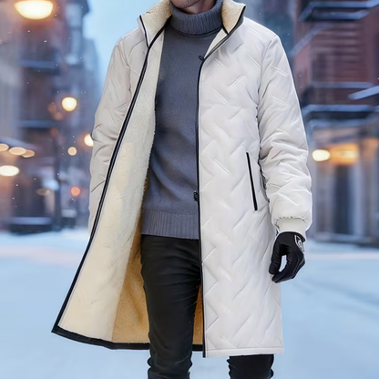Unisex Mid-Length Padded Winter Coat