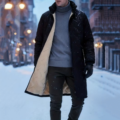 Unisex Mid-Length Padded Winter Coat