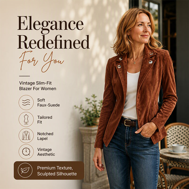 Women's Chic Lapel Slim Fit Jacket