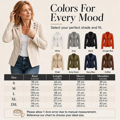 Women's Chic Lapel Slim Fit Jacket