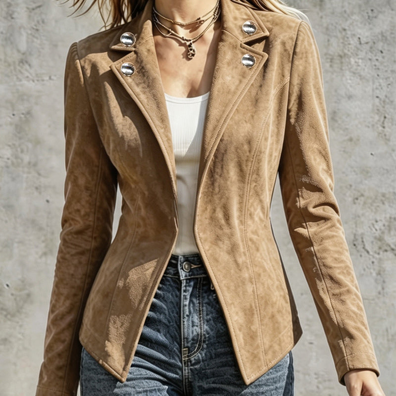 Women's Chic Lapel Slim Fit Jacket