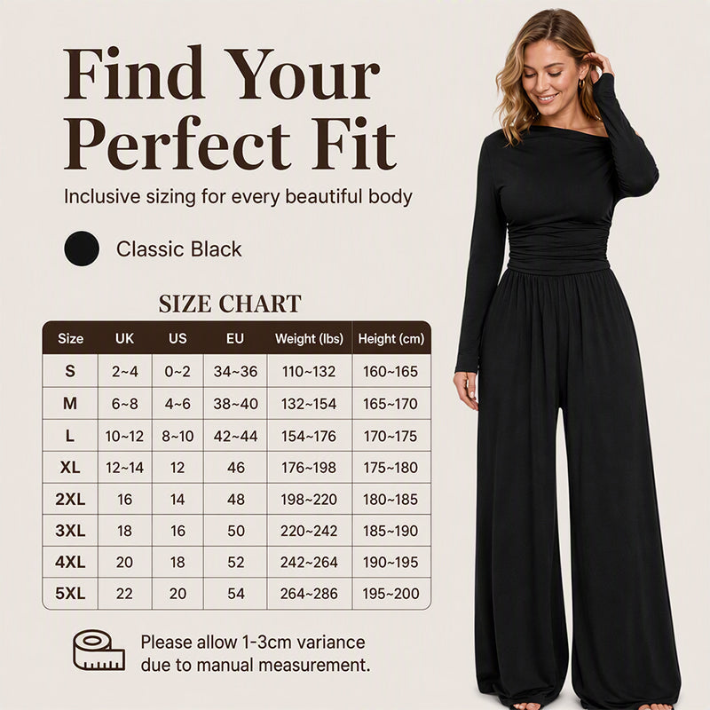 Women's Off-Shoulder Wide-Leg Jumpsuit