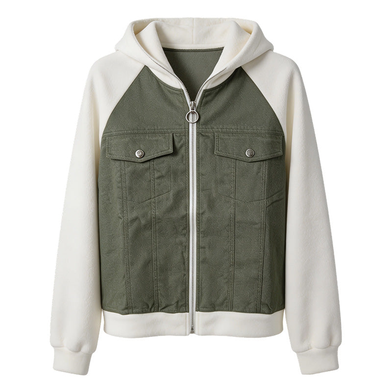 Women's Denim Patchwork Jacket