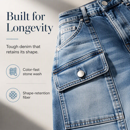 Women's High-Waisted Stretch Straight Leg Jeans