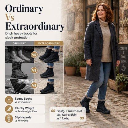 Women's Retro Waterproof Warm Snow Boots