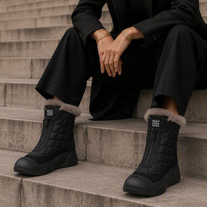 Women's Retro Waterproof Warm Snow Boots