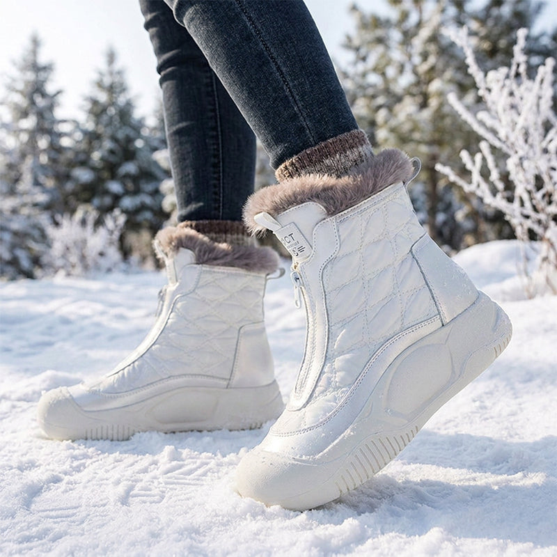 Women's Retro Waterproof Warm Snow Boots