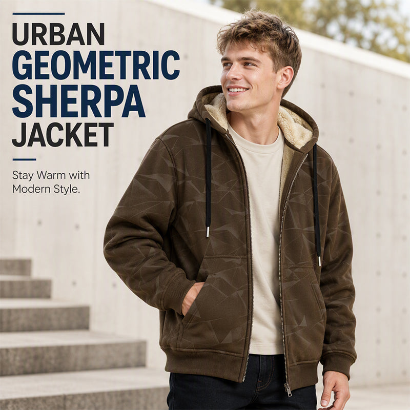 Men’s Winter Fleece Lined Zip Up Hoodie Jacket